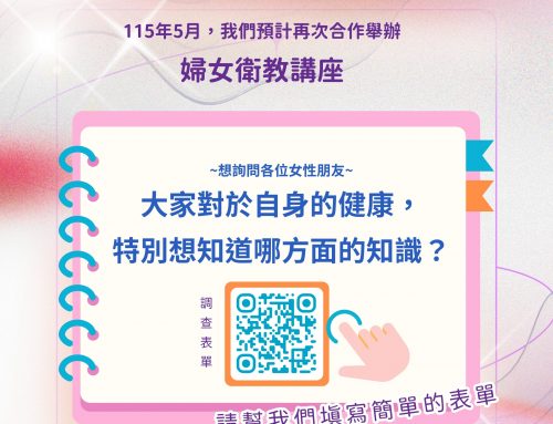 活動需求調查~💌婦女健康衛教主題