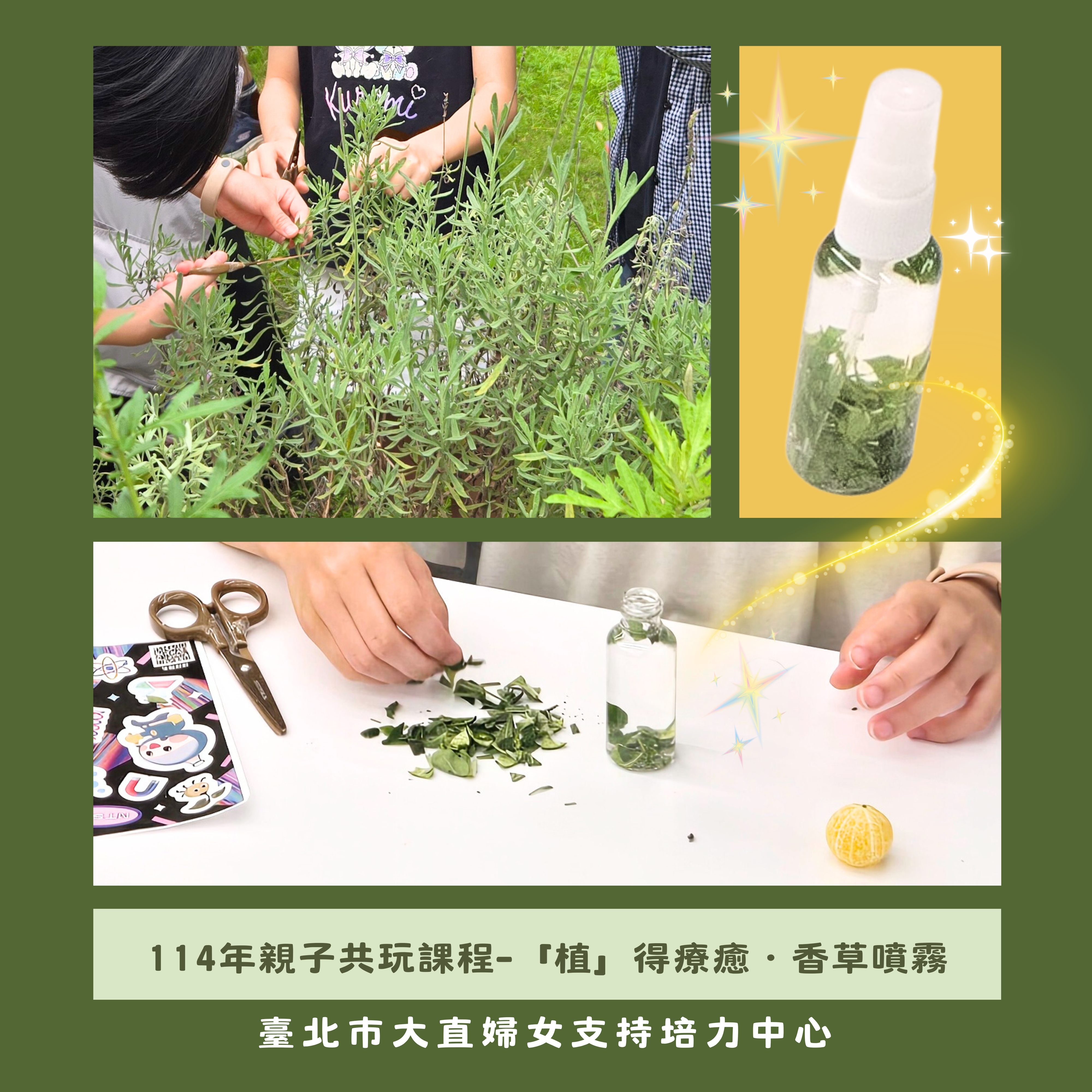 精彩回顧-親子共玩．香草噴霧DIY